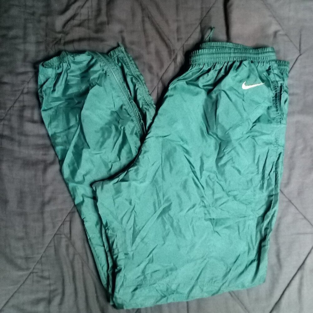 Vintage 90s Nike Wind Pants Joggers Trainers Green